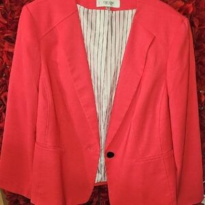 Jones Studio NWOT Women's Coral      Blazer Size 20W